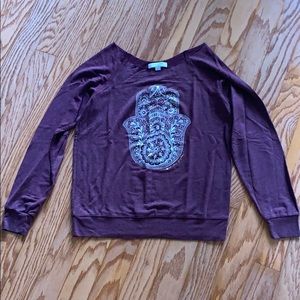 Spiritual Gangster off the shoulder sweater